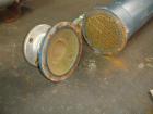 Used ITT Shell and Tube Heat Exchanger, 82 Sq. Ft. , 316 stainless steel tubes, tube sheets, bonnets and shell with (210) 3/8