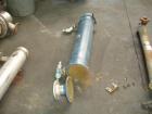 Used ITT Shell and Tube Heat Exchanger, 82 Sq. Ft. , 316 stainless steel tubes, tube sheets, bonnets and shell with (210) 3/8