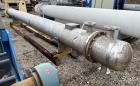 Used-Tolan Machinery 4 Pass Shell and Tube Horizontal Heat Exchanger, Approximate 470 Square Feet. 316 Stainless Steel Shell...
