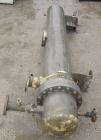 Used Yula U Tube Heat Exchanger, 58 Square Feet, Stainless Steel, Horizontal, Model WCV-2D-66BS. 316L stainless steel shell rated 150 psi at 100 deg F, and –150 deg F at 150 psi. (30) ¾’’ diameter x ...