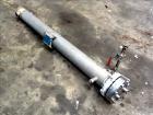 Used Yula U Tube Heat Exchanger, 18 Square Feet, Model CV-2A-60AS, Horizontal. 316 Stainless steel shell rated 150 psi at 40 to 300 degrees F. (11) 5/8