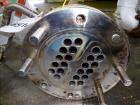 Used Yula U Tube Heat Exchanger, 18 Square Feet, Model CV-2A-60AS, Horizontal. 316 Stainless steel shell rated 150 psi at 40 to 300 degrees F. (11) 5/8