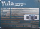 Used Yula U Tube Heat Exchanger, approximately 15 square feet, stainless steel, vertical, model CV-2AA-78AAS. 304L stainless steel shell rated FV/100 psi at 350 deg F, and –20 deg F at FV/100 psi. (9...