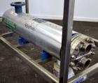 Used Yula Corporation U Tube Heat Exchanger, approximately 16 square feet, horizontal, model CV-2C-39BS. Carbon steel shell rated 150 psi at 300 degrees F. (13) 3/4 diameter x 39