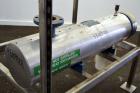 Used Yula Corporation U Tube Heat Exchanger, approximately 16 square feet, horizontal, model CV-2C-39BS. Carbon steel shell rated 150 psi at 300 degrees F. (13) 3/4 diameter x 39