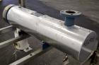 Used Yula Corporation U Tube Heat Exchanger, approximately 16 square feet, horizontal, model CV-2C-39BS. Carbon steel shell rated 150 psi at 300 degrees F. (13) 3/4 diameter x 39