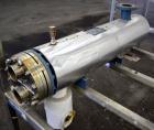 Used Yula Corporation U Tube Heat Exchanger, approximately 16 square feet, horizontal, model CV-2C-39BS. Carbon steel shell rated 150 psi at 300 degrees F. (13) 3/4 diameter x 39