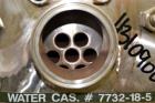 Used Yula Corporation U Tube Heat Exchanger, approximately 16 square feet, horizontal, model CV-2C-39BS. Carbon steel shell rated 150 psi at 300 degrees F. (13) 3/4 diameter x 39