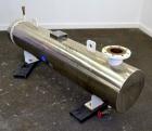 Used Yula Corporation U Tube Heat Exchanger, approximately 103 square feet, horizontal, model CV-2D-60AAS. Carbon steel shell rated FV/150 psi at 375 degrees F.  (80) 1/2’’ diameter x 60