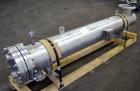 Used Yula U Tube Shell & Tube Heat Exchanger, 144 Square Feet, Model CV-6E-84AS. 316L Stainless steel tubes, 304L tube sheet. (56) U tubes rated 150 psi at 350 degrees F., Atlas Industrial 2205 stain...