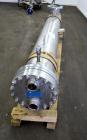 Used Yula U Tube Shell & Tube Heat Exchanger, 144 Square Feet, Model CV-6E-84AS. 316L Stainless steel tubes, 304L tube sheet. (56) U tubes rated 150 psi at 350 degrees F., Atlas Industrial 2205 stain...