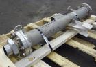 Used Yula Corporation Single Pass Shell & Tube Heat Exchanger, 19 Square Feet, Vertical. Model WC-1A-42AAS. 316L Stainless steel shell rated 120 psi at 350 degrees F. (42) 1/2