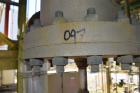 Used Yula Single Pass Shell & Tube Heat Exchanger, Approximately 196 Square Feet, Model WC-1E-96BS, Vertical. Carbon steel shell rated 200 psi at 40 to 400 degrees F. (125) 3/4” diameter x 96” long 3...