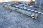 Used Yula 3 Pass Shell & Tube Heat Exchanger, 90 Square Feet, Model WC-3D-168DS, Horizontal. Carbon steel shell rated 150 psi at 40 to 250 degrees F. (21) 1-1/4