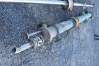 Used Yula 3 Pass Shell & Tube Heat Exchanger, 90 Square Feet, Model WC-3D-168DS, Horizontal. Carbon steel shell rated 150 psi at 40 to 250 degrees F. (21) 1-1/4