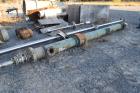 Used Yula 3 Pass Shell & Tube Heat Exchanger, 90 Square Feet, Model WC-3D-168DS, Horizontal. Carbon steel shell rated 150 psi at 40 to 250 degrees F. (21) 1-1/4
