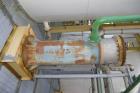 Used- Yula 3 Pass Shell & Tube Heat Exchanger, 503 Square Feet, Model WC-3L-168GS, Horizontal. Carbon steel shell rated 108 ...