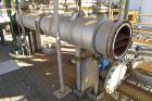 Used Yula 6 Pass Shell & Tube Heat Exchanger, 196 Square Feet, Model WC-6F-120BS, 304L Stainless Steel, Horizontal. 304L Stainless steel shell rated 80 psi at 40 to 250 degrees F. (102) 3/4” diameter...