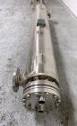 Used Yula Shell and Tube Heat Exchanger, 82 Square Feet, Model WCV-2C-84AAS,