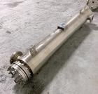 Used Yula Shell and Tube Heat Exchanger, 82 Square Feet, Model WCV-2C-84AAS,
