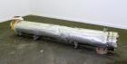 Used Yula Corporation U Tube Heat Exchanger, approximately 156 square feet, horizontal, model WCV-2E-111BS. 304L Stainless steel shell rated 150 psi at 300 degrees F.(42) 3/4’’ diameter x 111