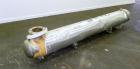 Used Yula Corporation U Tube Heat Exchanger, approximately 156 square feet, horizontal, model WCV-2E-111BS. 304L Stainless steel shell rated 150 psi at 300 degrees F.(42) 3/4’’ diameter x 111