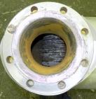 Used Yula Corporation U Tube Heat Exchanger, approximately 156 square feet, horizontal, model WCV-2E-111BS. 304L Stainless steel shell rated 150 psi at 300 degrees F.(42) 3/4’’ diameter x 111