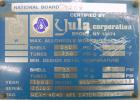 Used Yula Corporation U Tube Heat Exchanger, approximately 156 square feet, horizontal, model WCV-2E-111BS. 304L Stainless steel shell rated 150 psi at 300 degrees F.(42) 3/4’’ diameter x 111