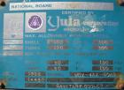 Used Yula U Tube Heat Exchanger, ModelWCV-4AA-60AS. Approximately 3.68 square feet, horizontal. Carbon steel shell rated 150 psi at 300 deg F. (4) 5/8'' diameter x 60