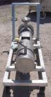 Used Yula U Tube Heat Exchanger, Approximately 37 Square Feet, Stainless Steel, Horizontal.  Model WCV-6C-39-AAS. 304L Stainless steel shell rated 150 psi at 300 deg.f., and –40 def.f. at 150 psi. (4...