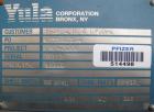Used Yula U Tube Heat Exchanger, Model WCV-6G-108AAS, 433 Square Feet, 316 L Stainless Steel.  304 L stainless steel shell rated 150 psi at  250 deg.f.. (186) 1/2