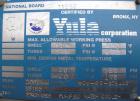 Used Yula U Tube Heat Exchanger, Model WCV-6G-108AAS, 433 Square Feet, 316 L Stainless Steel.  304 L stainless steel shell rated 150 psi at  250 deg.f.. (186) 1/2