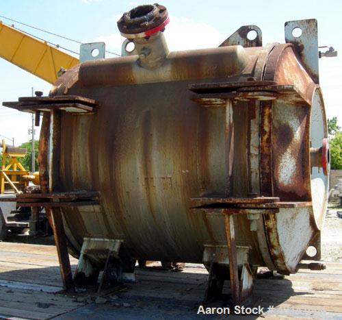 Used Alfa Laval Thermal Horizontal Spiral Heat Exchanger, Model 1H. 860 Square feet, 316L stainless steel product contact areas. Hot and cold side rated 150 psi at 200 deg F. Carbon steel removable h...