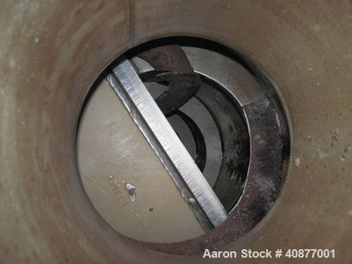 Used APV International Limited Horizontal Spiral Heat Exchanger, Type 1. 2413 square feet, 316 stainless steel shell. Hot and cold side rated 85 psi at 230 deg F. Carbon steel removable heads. Openin...