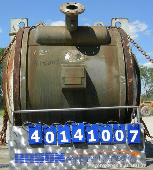 Used Alfa Laval Thermal Horizontal Spiral Heat Exchanger, Model 1H. 495 Square feet, 316L stainless steel product contact areas. Hot and cold side rated 150 psi at 275 deg F. Carbon steel removable h...