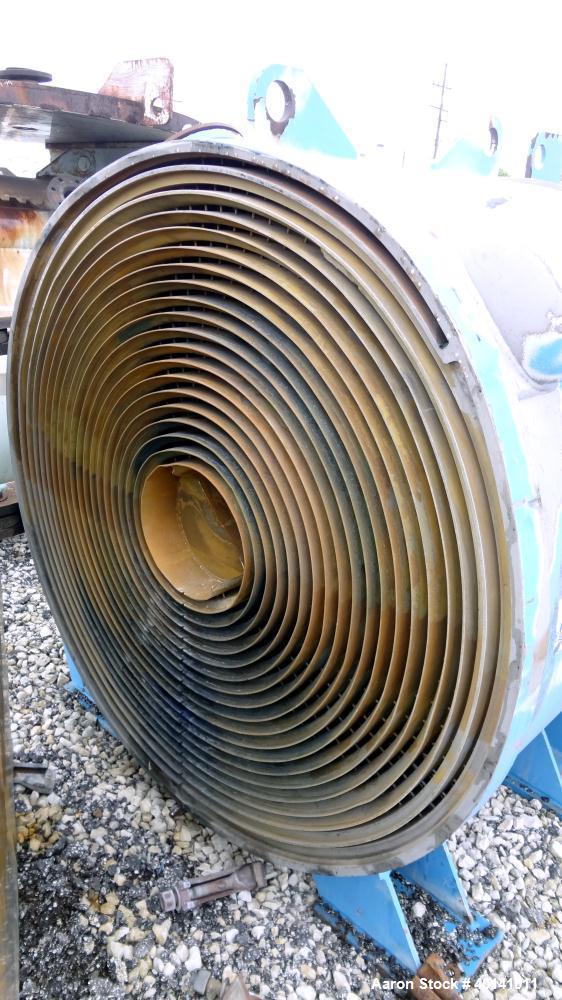 Used Alfa Laval Thermal Horizontal Spiral Heat Exchanger, Model 1H