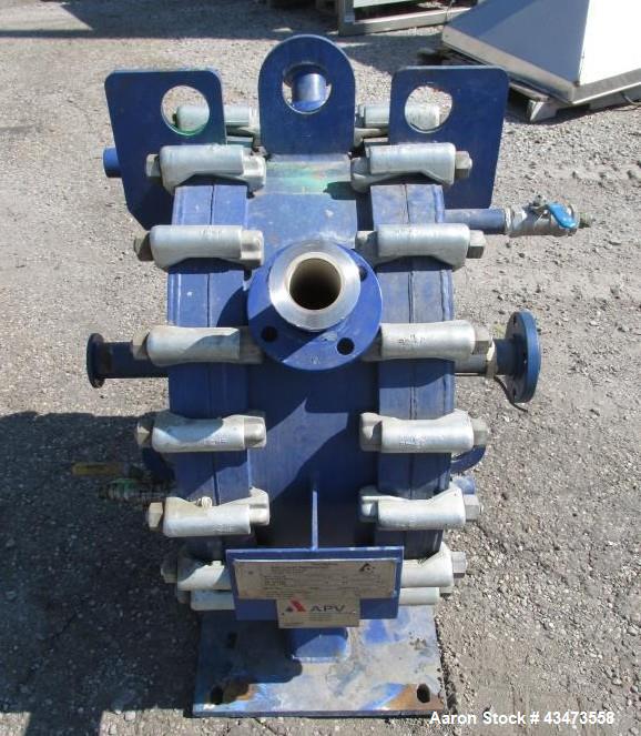 Used Alfa-Laval Spiral Heat Exchanger, 75 Square Feet, Type 1-H. Hastelloy C 276 product contact surfaces, rated 100 psi at +300 / -7 degrees F. Serial# 24380, built 2001.