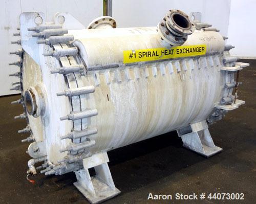 Used- Alfa-Laval Horizontal Spiral Heat Exchanger, Type 1-H