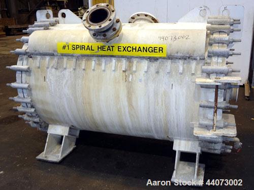 Used Alfa-Laval Horizontal Spiral Heat Exchanger, Type 1-H