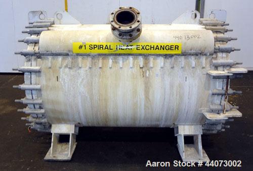 Used Alfa-Laval Horizontal Spiral Heat Exchanger, Type 1-H