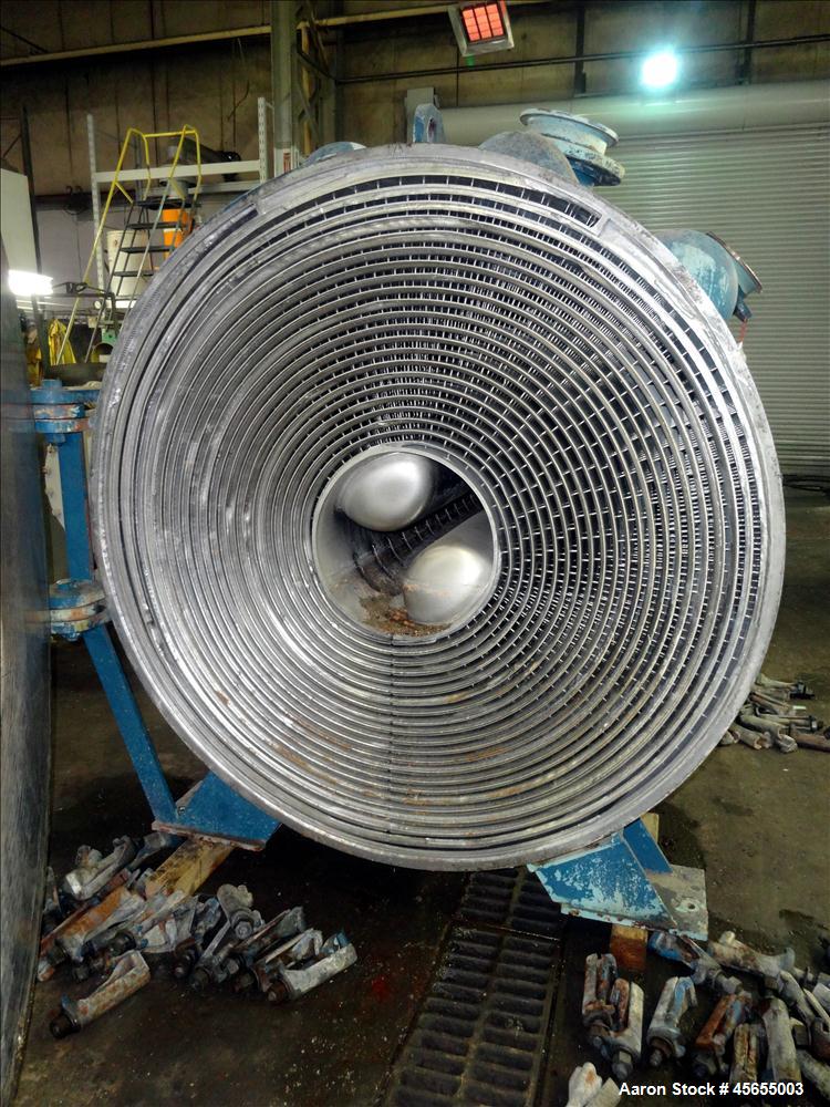Used- 2,800 Square Feet Alfa Laval Spiral Heat Exchanger