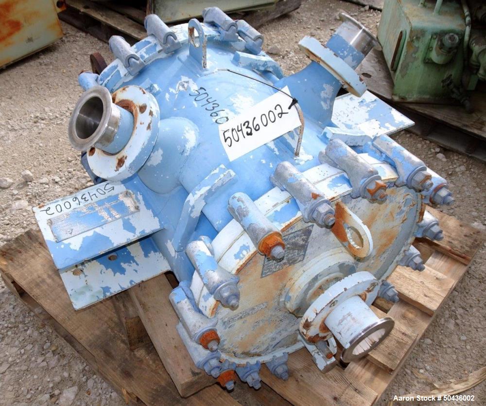 Used Alfa Laval Spiral Heat Exchanger, Type 1-H, 100 Square Feet Area.