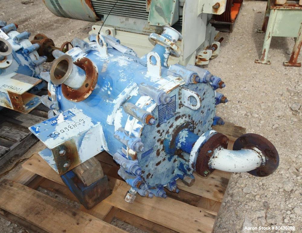 Used Alfa Laval Spiral Heat Exchanger, Type 1-H, 100 Square Feet Area.