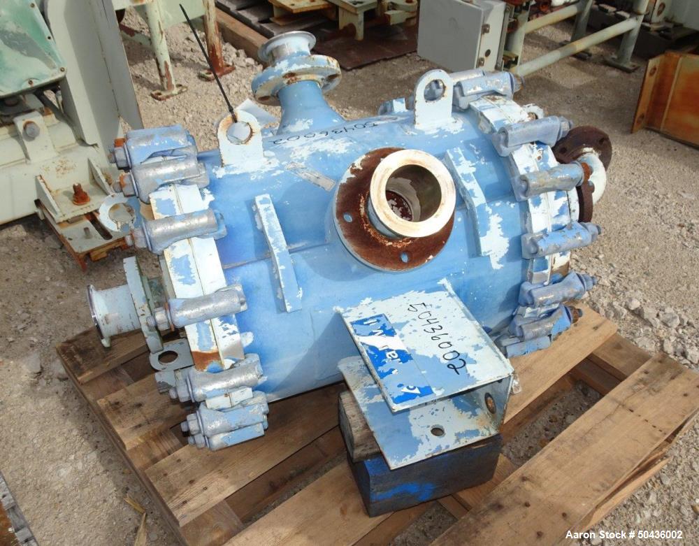 Used Alfa Laval Spiral Heat Exchanger, Type 1-H, 100 Square Feet Area.
