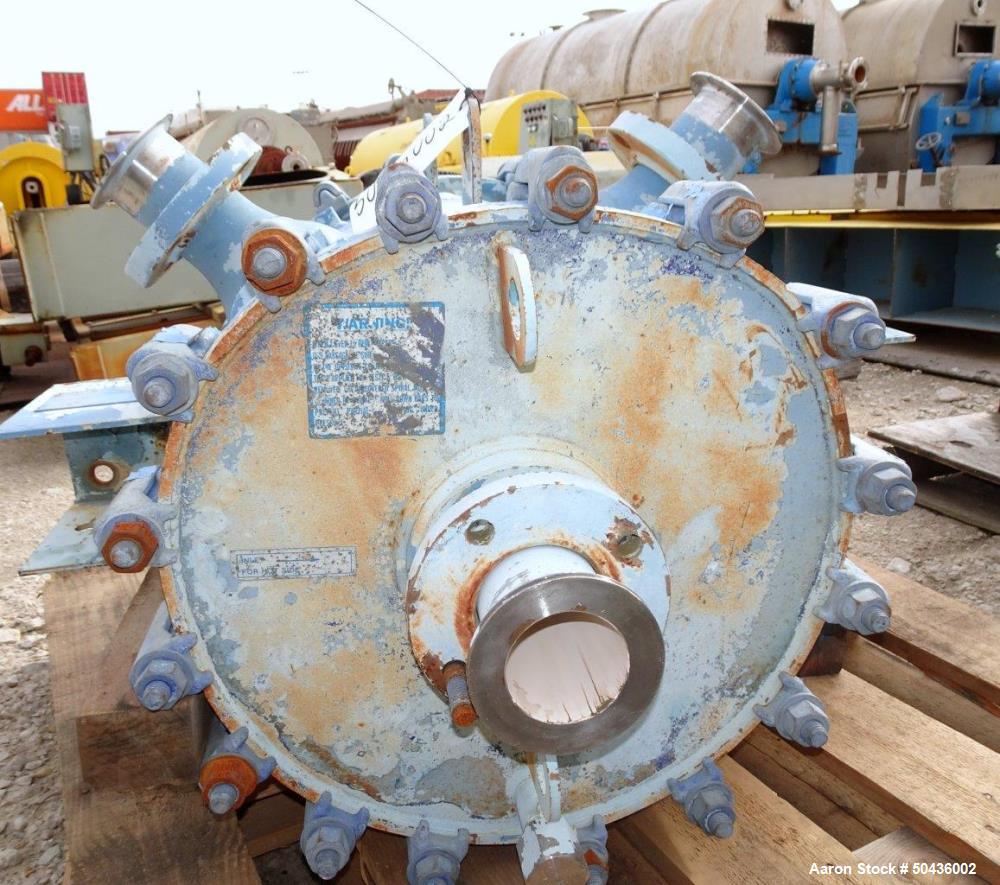 Used Alfa Laval Spiral Heat Exchanger, Type 1-H, 100 Square Feet Area.