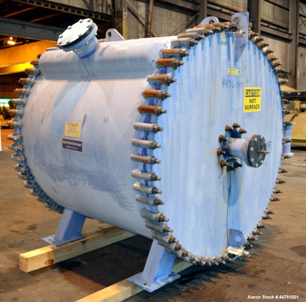 Used Alfa-Laval Horizontal Spiral Heat Exchanger, Type 1-H-L-1C