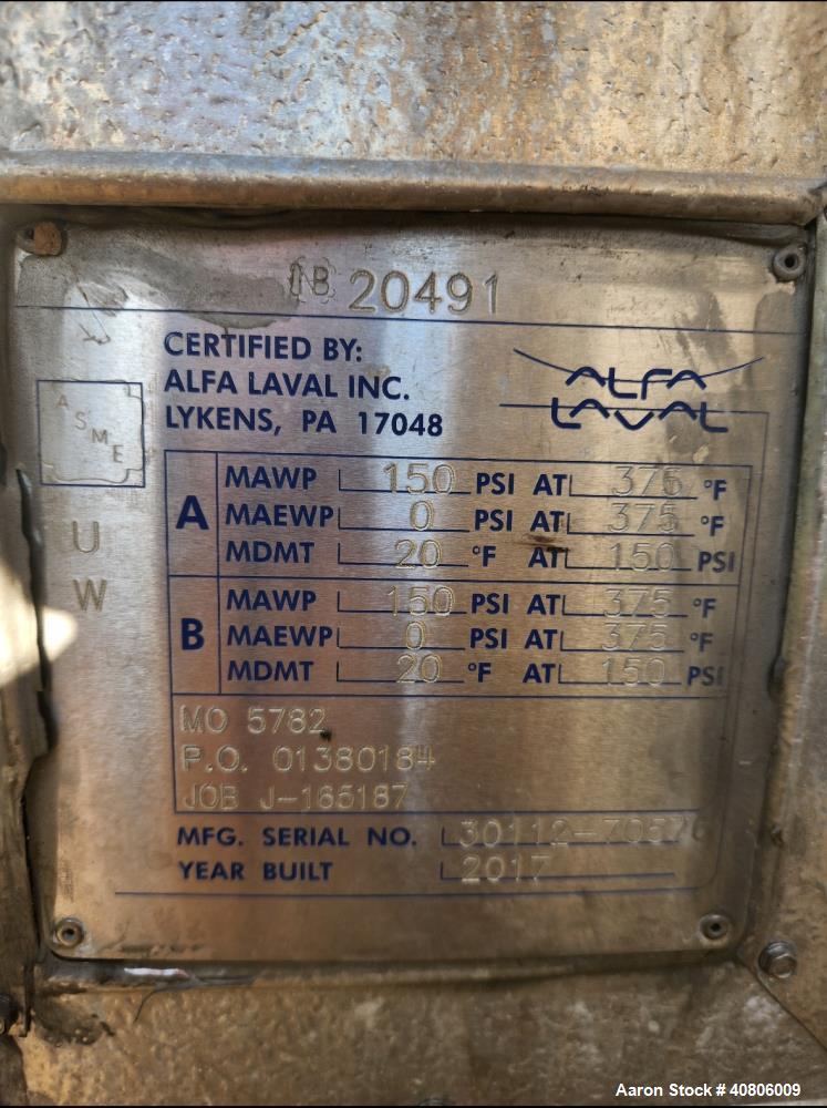 Alfa Laval Spiral Heat Exchanger, Model 1H-L-1T