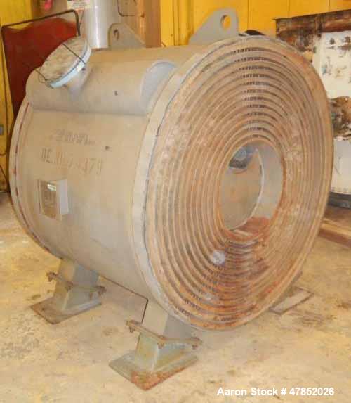 Used Alfa Laval Titanium Spiral Heat Exchanger, Model 1H-L-1T.