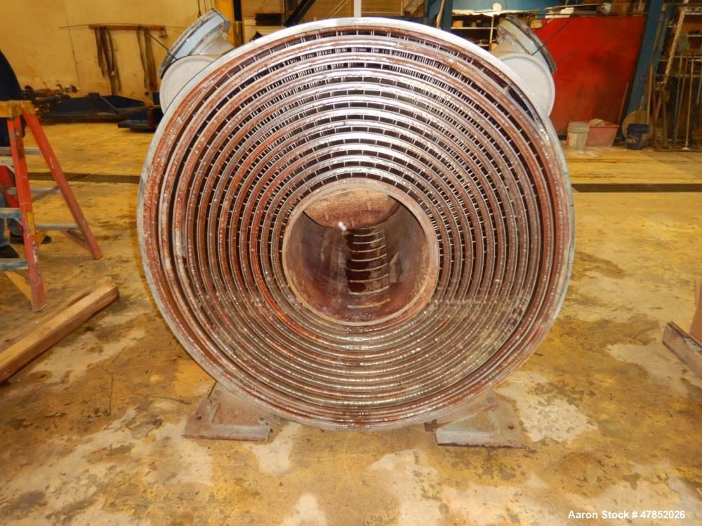 Used Alfa Laval Titanium Spiral Heat Exchanger, Model 1H-L-1T.