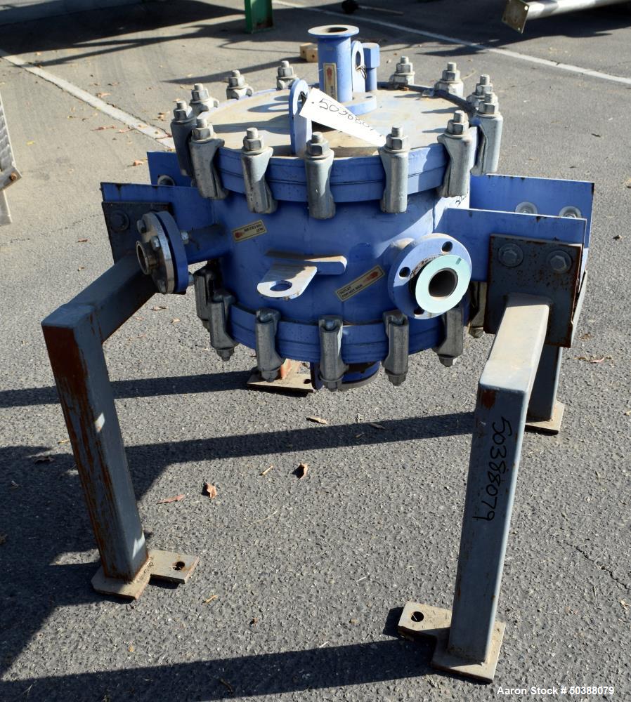 Used Alfa Laval Spiral Heat Exchanger, 50 Square Feet, Model 1H-L-1T